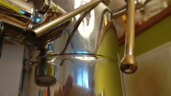 Dampfdüse aus Edelstahl-Hutmutter für La Pavoni Professional oder Europiccola hergestellt